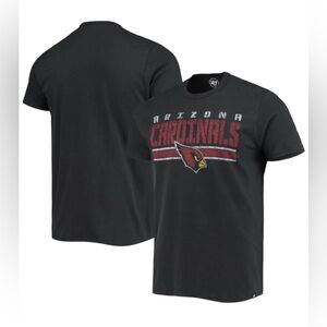 NEW - Arizona Cardinals '47 Team Stripe T-Shirt - Black. Large